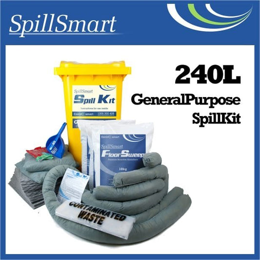 ENVIROSMART ES-SK240-G Spill Kit Spillsmart General Purpose Kit 240L with Wheelie Bin