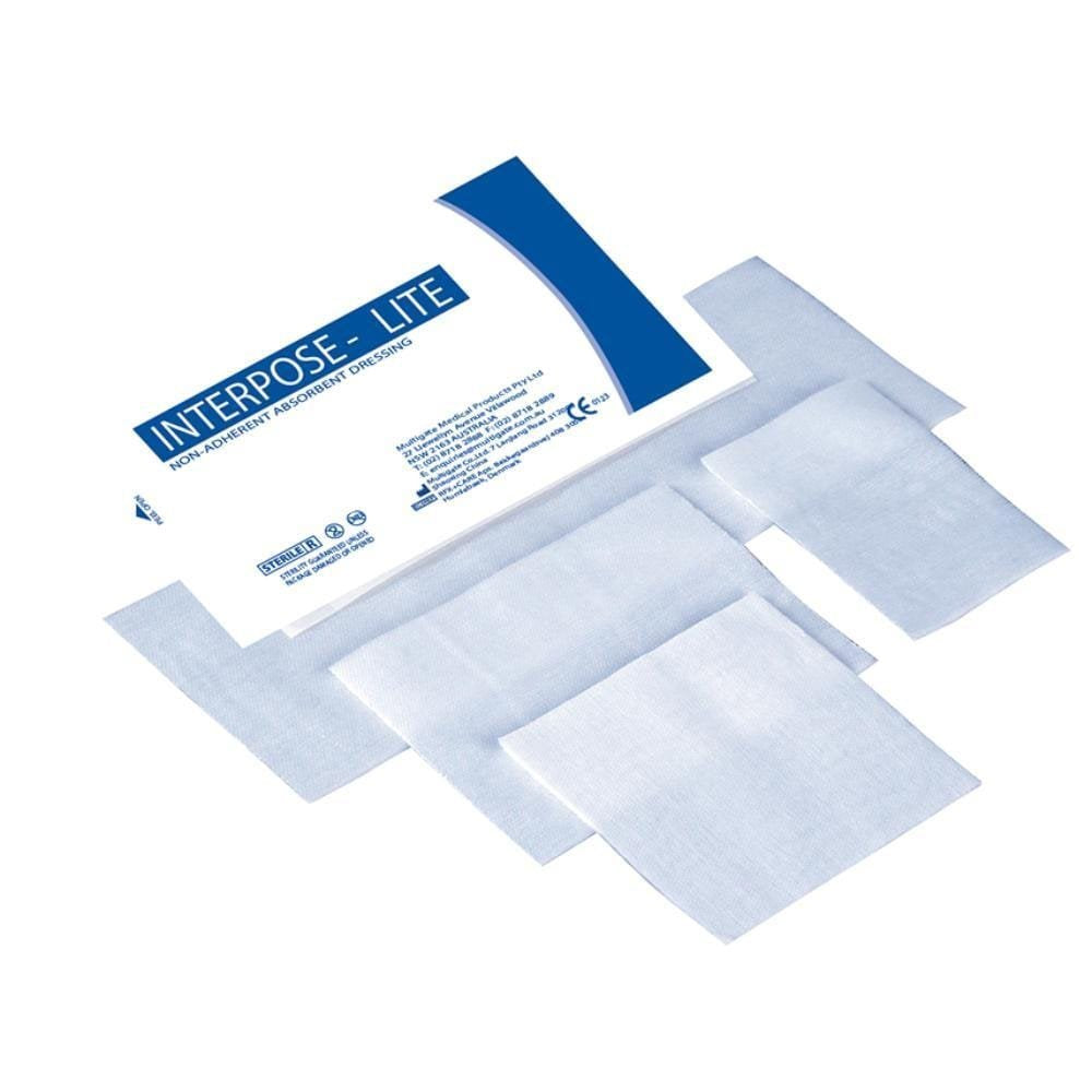 MULTIGATE MEDICAL M30-381 Interpose Non-Adherent Dressing 5cm x 5cm Box of 100