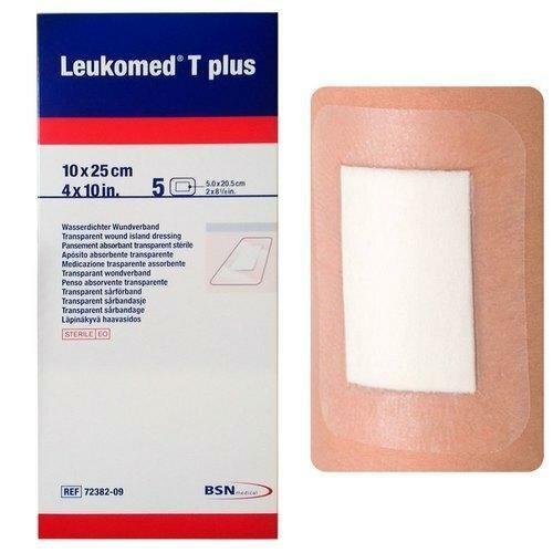 BSN MEDICAL B72382-03 Leukomed T Plus Waterproof Dressing 10cm x 25cm Box of 50