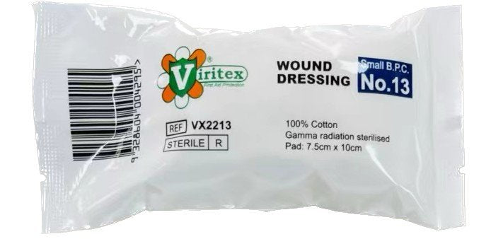 VIRITEX VX2213 Sterile Compressed Wound Dressing No.13