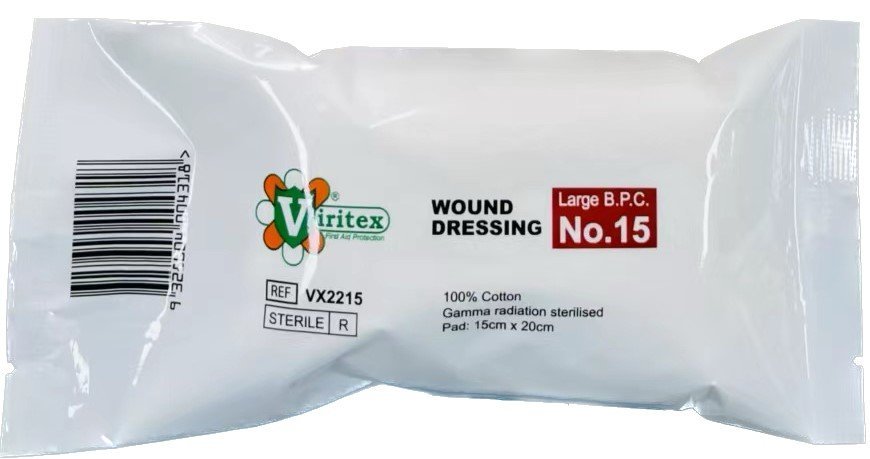 VIRITEX VX2215 Sterile Compressed Wound Dressing No.15