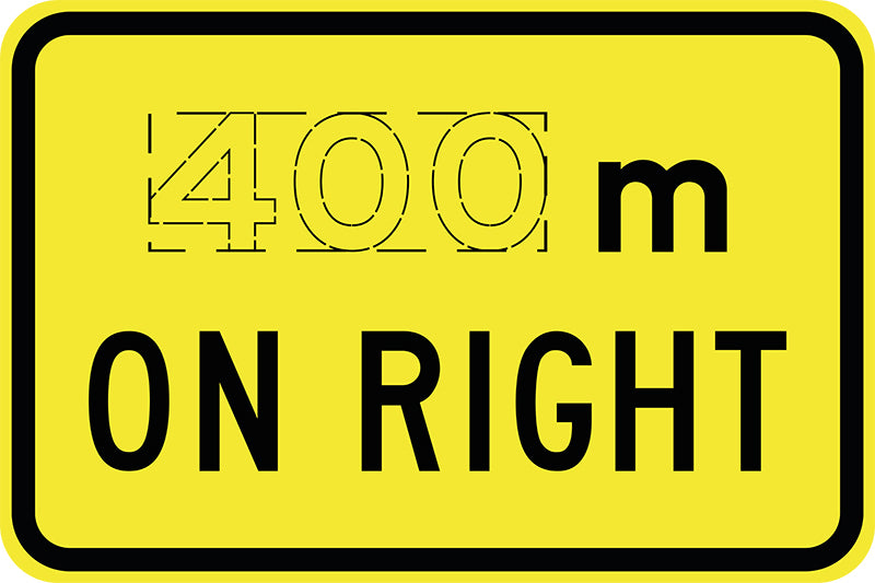Max Global Products W8-28 Crossing Ramp Sign