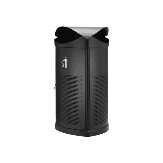 Outdoor Waste Bin - Rain Top 55lt