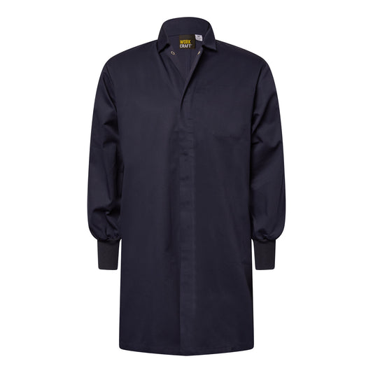 Workcraft WJ3011 Mens Food Industry Dustcoat With Internal Pockets in Dark Navy