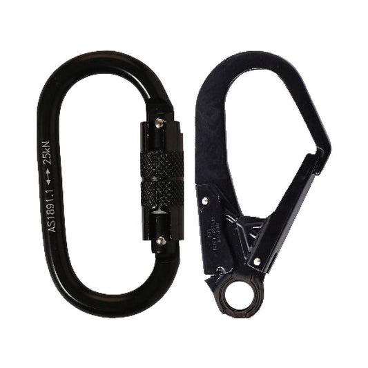 LINQ Height Safety Elite Single Leg Shock Absorbing 2M Adjustable Lanyard With Hardware KD & SD