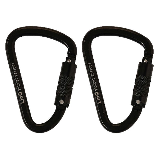 LINQ Height Safety Elite Single Leg Shock Absorbing 2M Adjustable Lanyard With Hardware KT X2