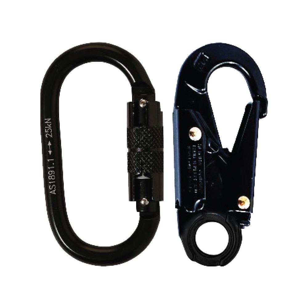 LINQ Height Safety Elite Single Leg Elasticated Lanyard With Hardware KD & SN