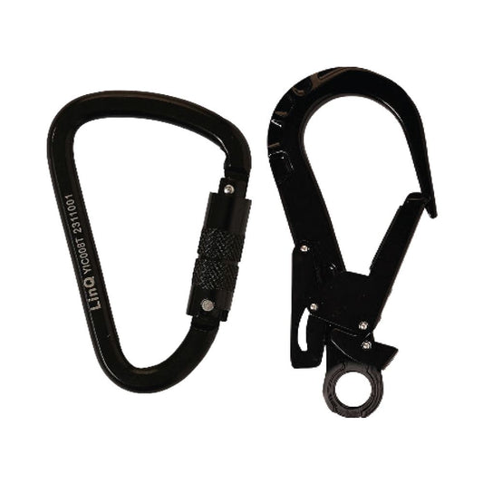 LINQ Height Safety Elite Single Leg Shock Absorbing Webbing Lanyard With Hardware KT & ST
