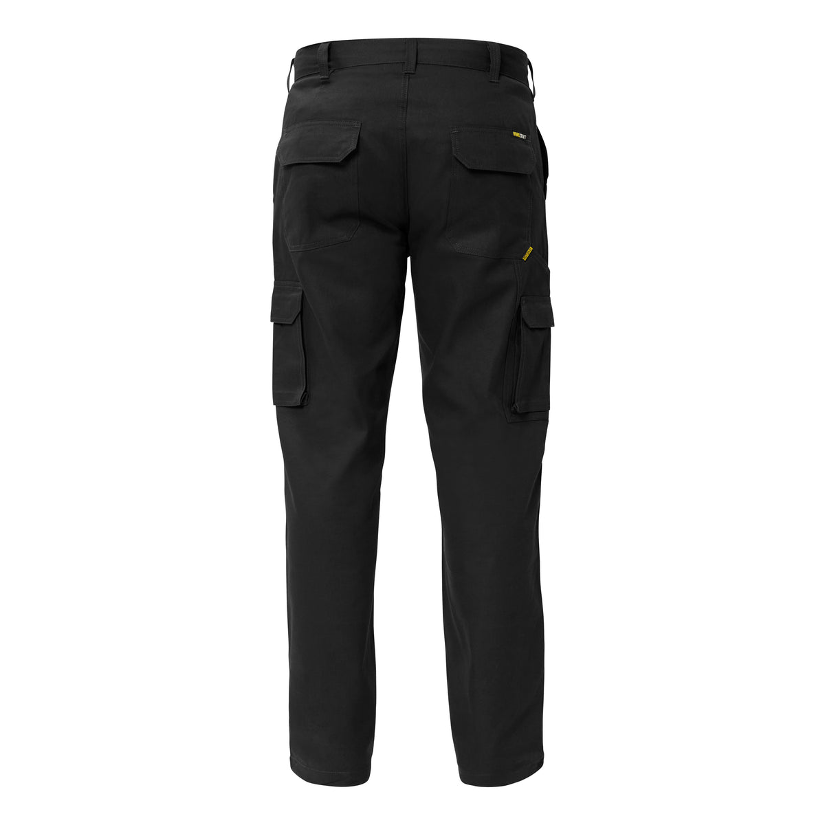 Workcraft WP4014 Mens Mid-Weight Cargo Cotton Drill Trouser in Black
