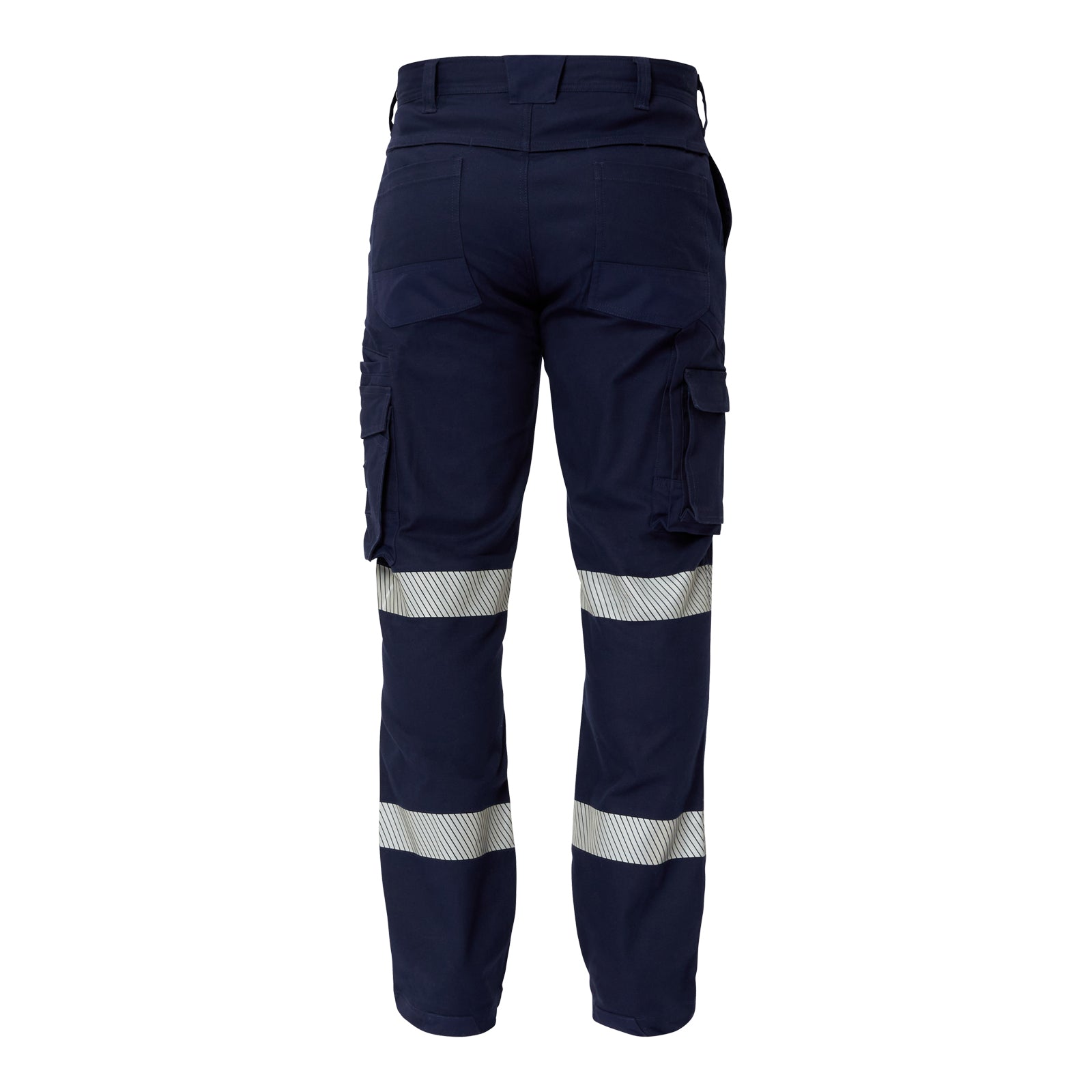 Workcraft WP4019 Mens Stretch Cargo Pants With Segmented Tape in Navy