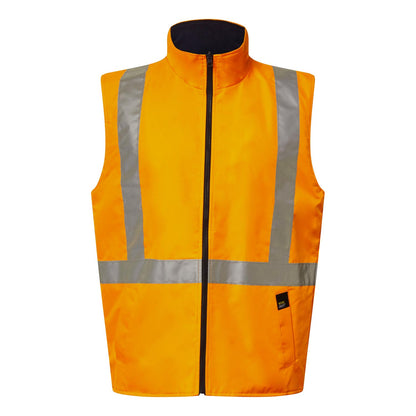 Workcraft WW9028 NSW Rail Hi Vis Reflective 4-In-1 Jacket With X Pattern in Safety Orange