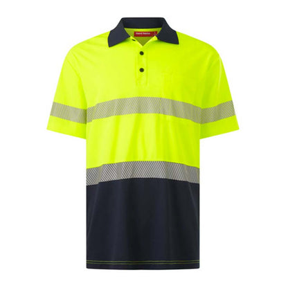 Hard Yakka Y19618 Mens Short Sleeve Hi Vis Taped Polo