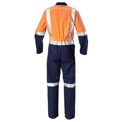 Hard Yakka Y00262 Hi-Vis 2Tone Taped Cotton Drill Coverall