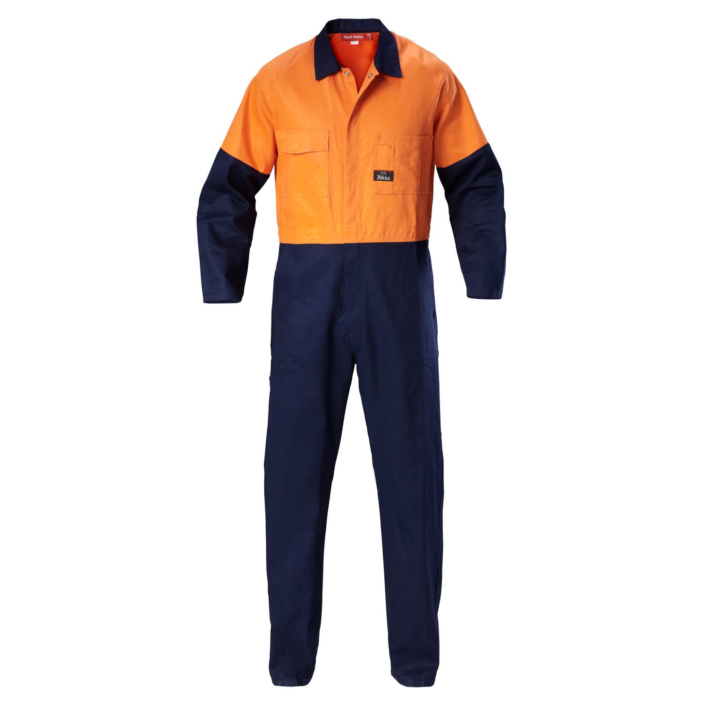 Hard Yakka Y00270 Hi-Vis 2Tone Cotton Drill Coverall