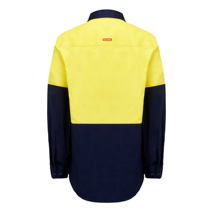 Hard Yakka Y04605 Core Hi-Vis Long Sleeve Heavyweight Cotton Drill Shirt