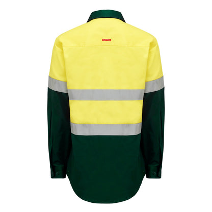 Hard Yakka Y04610 Core Hi-Vis 2 Tone Taped Cotton Drill Shirt