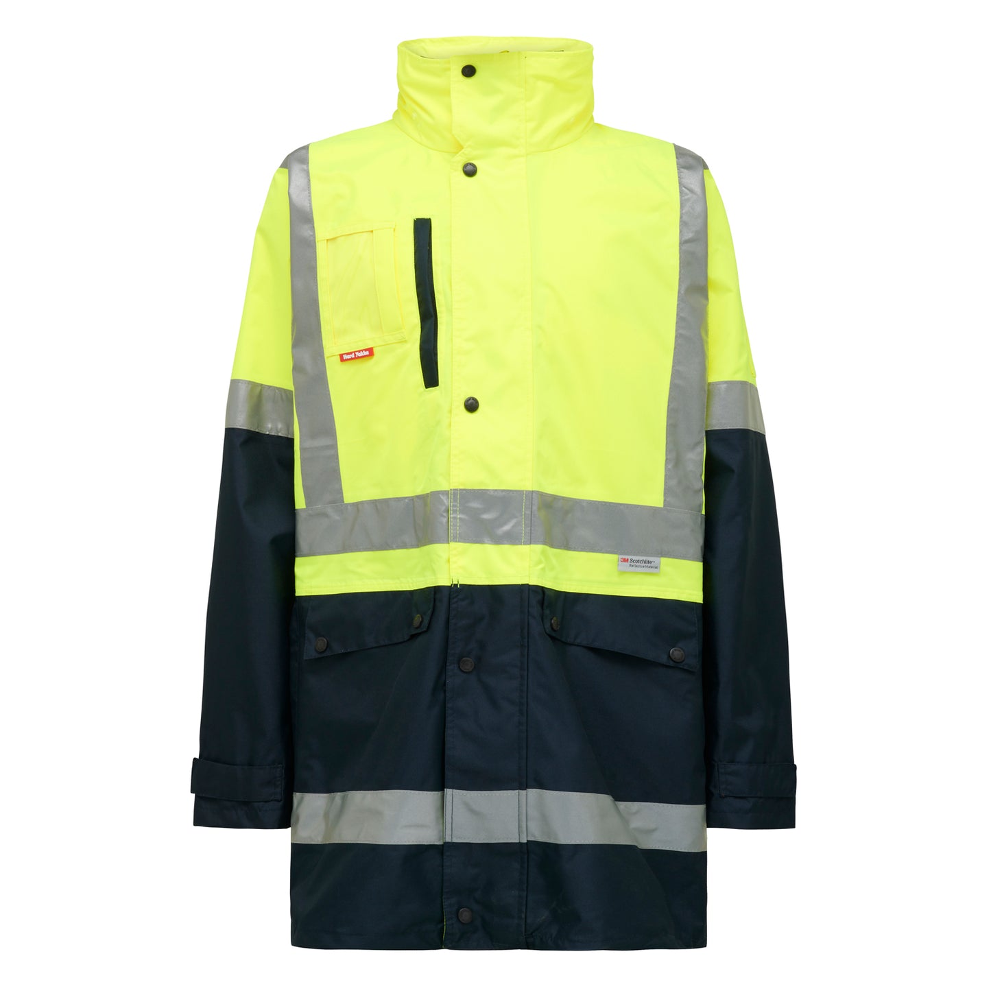Hard Yakka Y06057 Hi-Vis 4-In-1 Taped Wet Weather Jacket