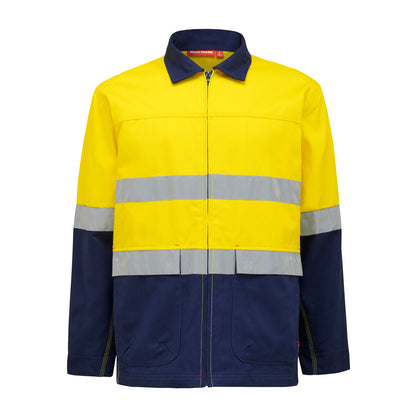 Hard Yakka Y06545 Core Hi-Vis 2 Tone Cotton Drill Taped Jacket