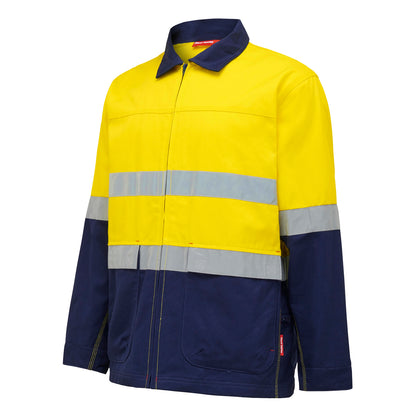 Hard Yakka Y06545 Core Hi-Vis 2 Tone Cotton Drill Taped Jacket