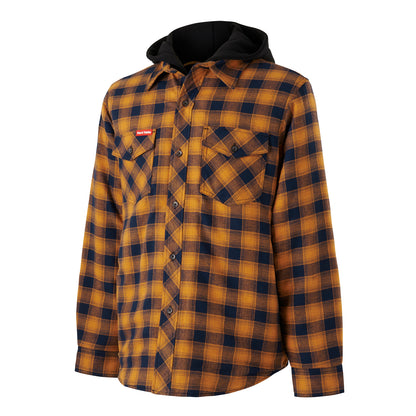 Hard Yakka Y06690 Quilted Flannel Hooded Shacket