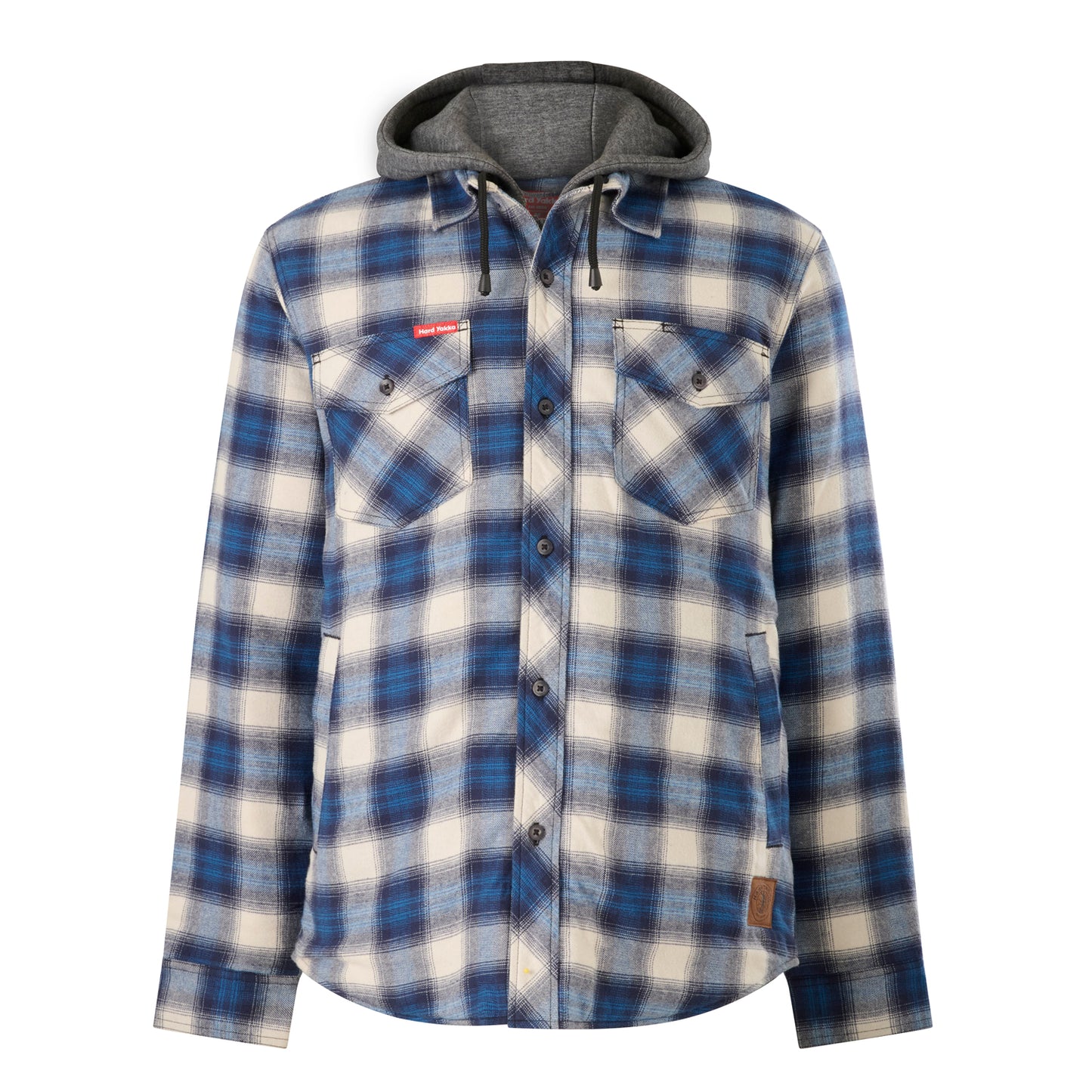 Hard Yakka Y06690 Quilted Flannel Hooded Shacket