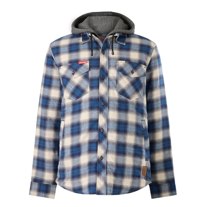 Hard Yakka Y06690 Quilted Flannel Hooded Shacket