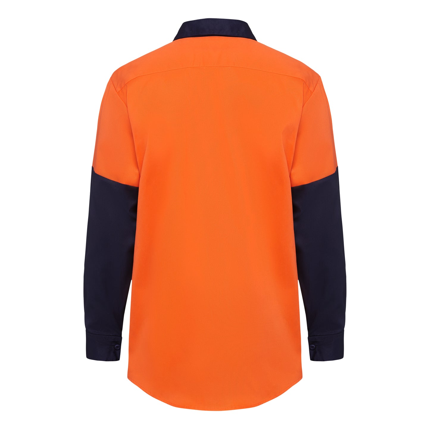 Hard Yakka Y07984 Hi-Vis 2 Tone Closed Front Long Sleeve Shirt with Gusset