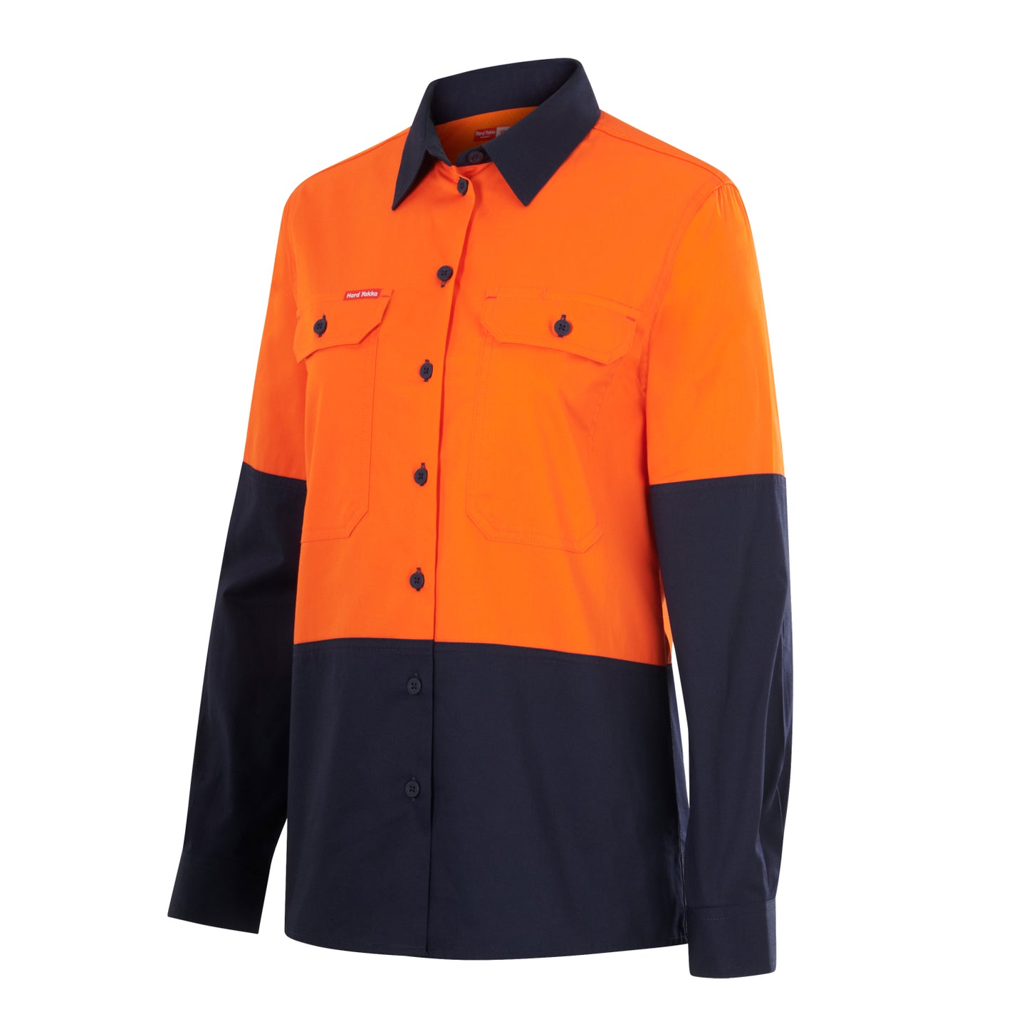 Hard Yakka Y08423 Womens Long Sleeve  Hi Vis 2 Tone Vented Shirt