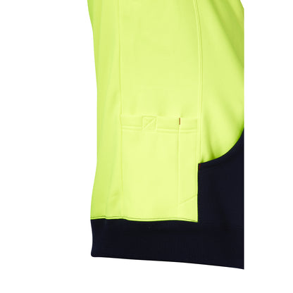 Hard Yakka Y19325 Hi-Vis 2 Tone Fleece Hoodie