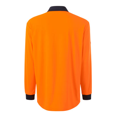 Hard Yakka Y19617 Mens Long Sleeve Hi Vis Polo