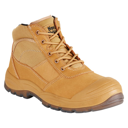 Hard Yakka Y60120 Utility Zip Sided Steel Toe Safety Boot - Wheat