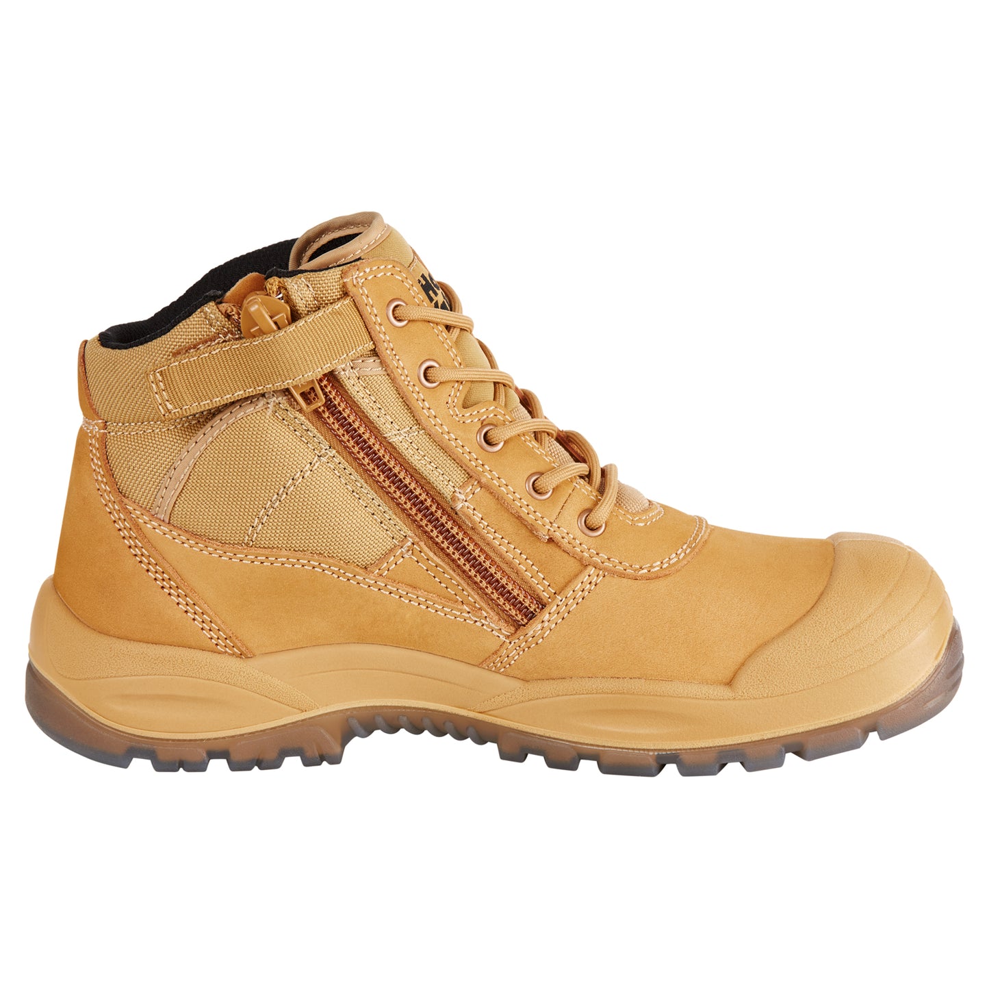 Hard Yakka Y60120 Utility Zip Sided Steel Toe Safety Boot - Wheat