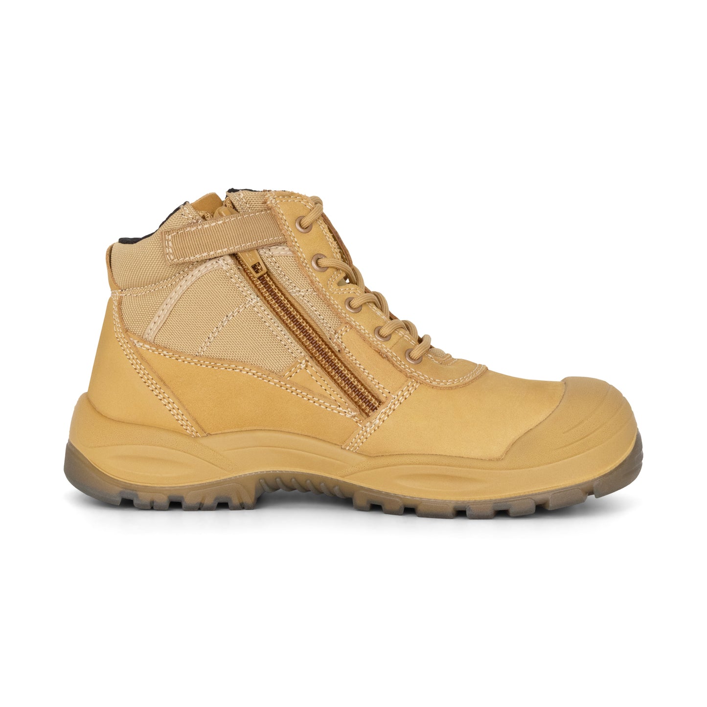 Hard Yakka Y60120 Utility Zip Sided Steel Toe Safety Boot - Wheat