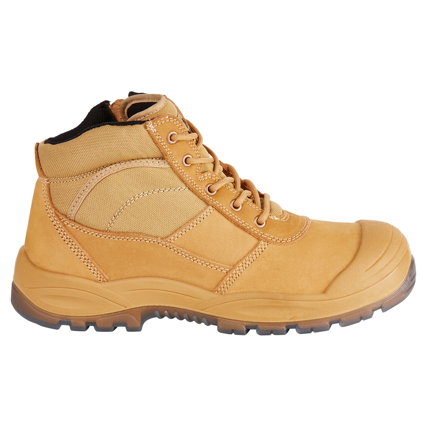 Hard Yakka Y60120 Utility Zip Sided Steel Toe Safety Boot - Wheat
