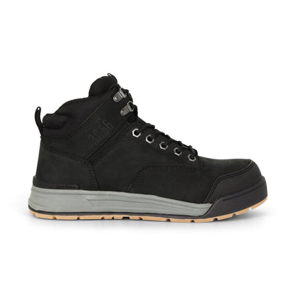 Hard Yakka Y60201 3056 Lace Up & Side Zip Steel Toe Safety Boot - Black