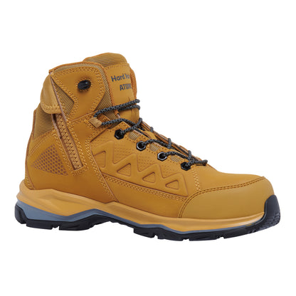 Hard Yakka Y60280 Atomic Hybrid Lace Up & Side Zip Safety Boot - Wheat