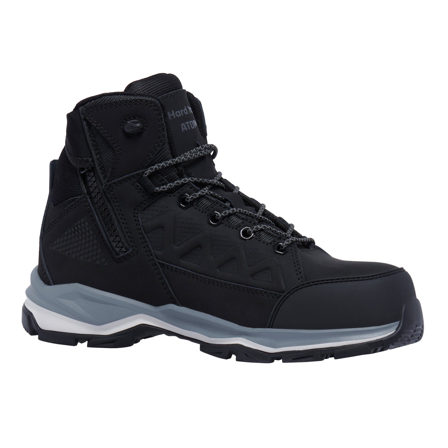 Hard Yakka Y60285 Atomic Hybrid Lace Up & Side Zip Safety Boot - Black