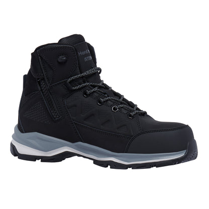 Hard Yakka Y60285 Atomic Hybrid Lace Up & Side Zip Safety Boot - Black
