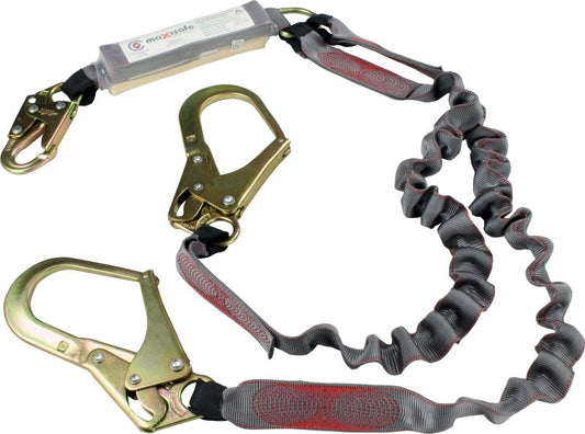 Maxisafe ZABM-2T5EH Double Elasticated Lanyard, 140kg rating