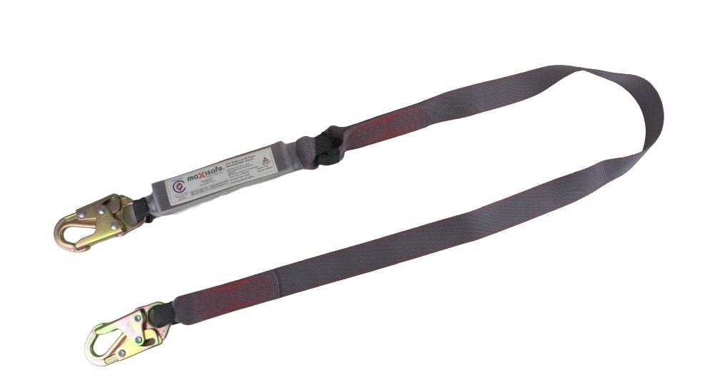 Maxisafe ZABM-T3H Heavy Duty 2m Web Shock Absorbing Lanyard - 140kg rated