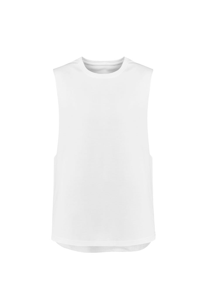 Syzmik Men's Streetworx Sleeveless Tee - White