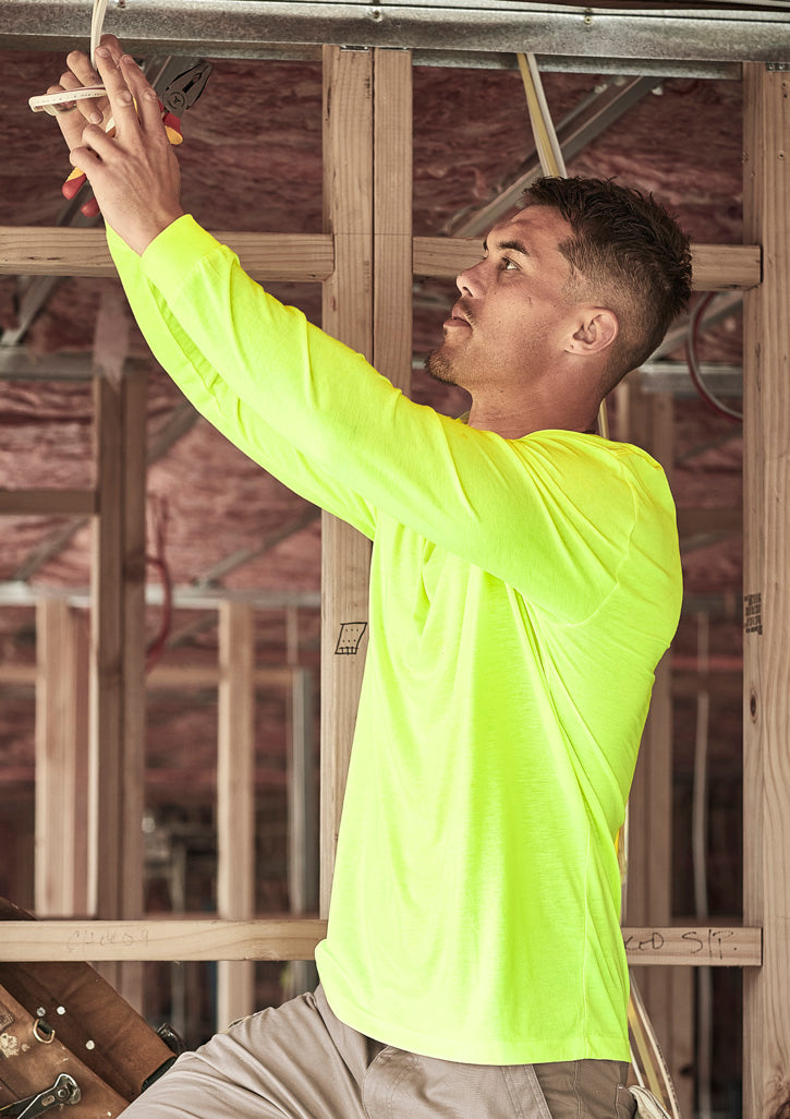 Men's Hi Vis Long Sleeve Tee