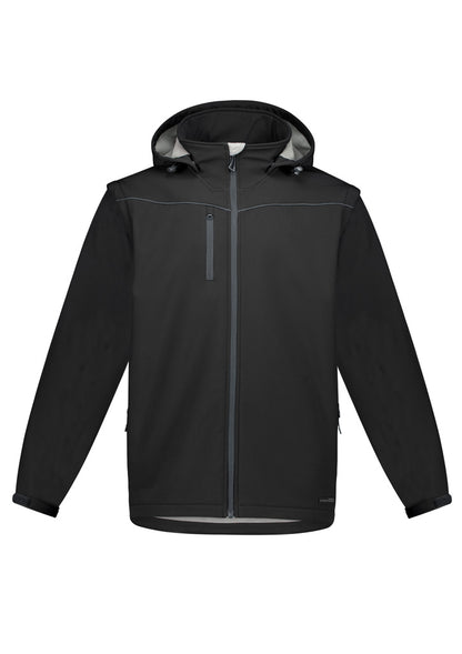 Unisex Streetworx 2 In 1 Stretch Softshell Jacket - Black