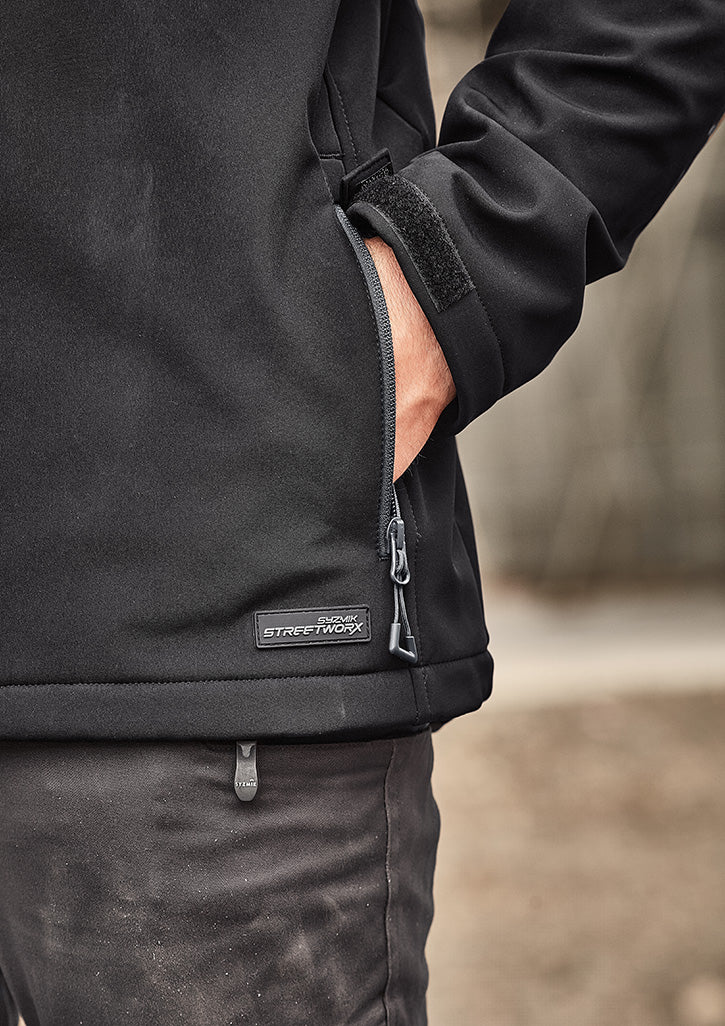Unisex Streetworx 2 In 1 Stretch Softshell Jacket - Black
