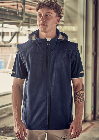 Unisex Streetworx 2 In 1 Stretch Softshell Jacket - Navy