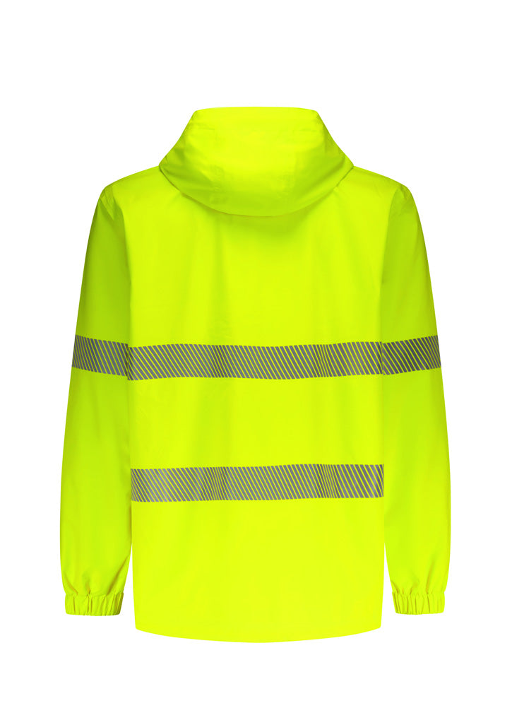 Unisex Super Light Segmented Tape Packable Rain Jacket - Yellow