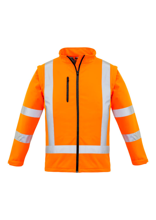 Syzmik Women's Hi Vis NSW Rail X Back 2 In 1 Softshell Jacket - Orange