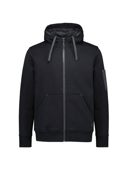 Syzmik Unisex Zip Front Multi-Pocket Hoodie - Black/Charcoal