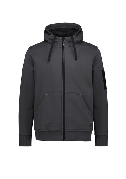 Syzmik Unisex Zip Front Multi-Pocket Hoodie - Charcoal/Black