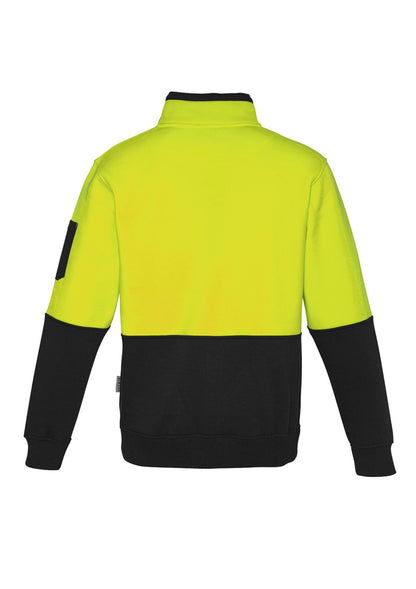 Syzmik Unisex Hi Vis 1/2 Zip Pullover - Yellow/Black